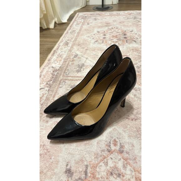 Foot Petals Shoes - Foot Petals Women's Black Patent Pointed Toe Stiletto Pumps Heel Size 6